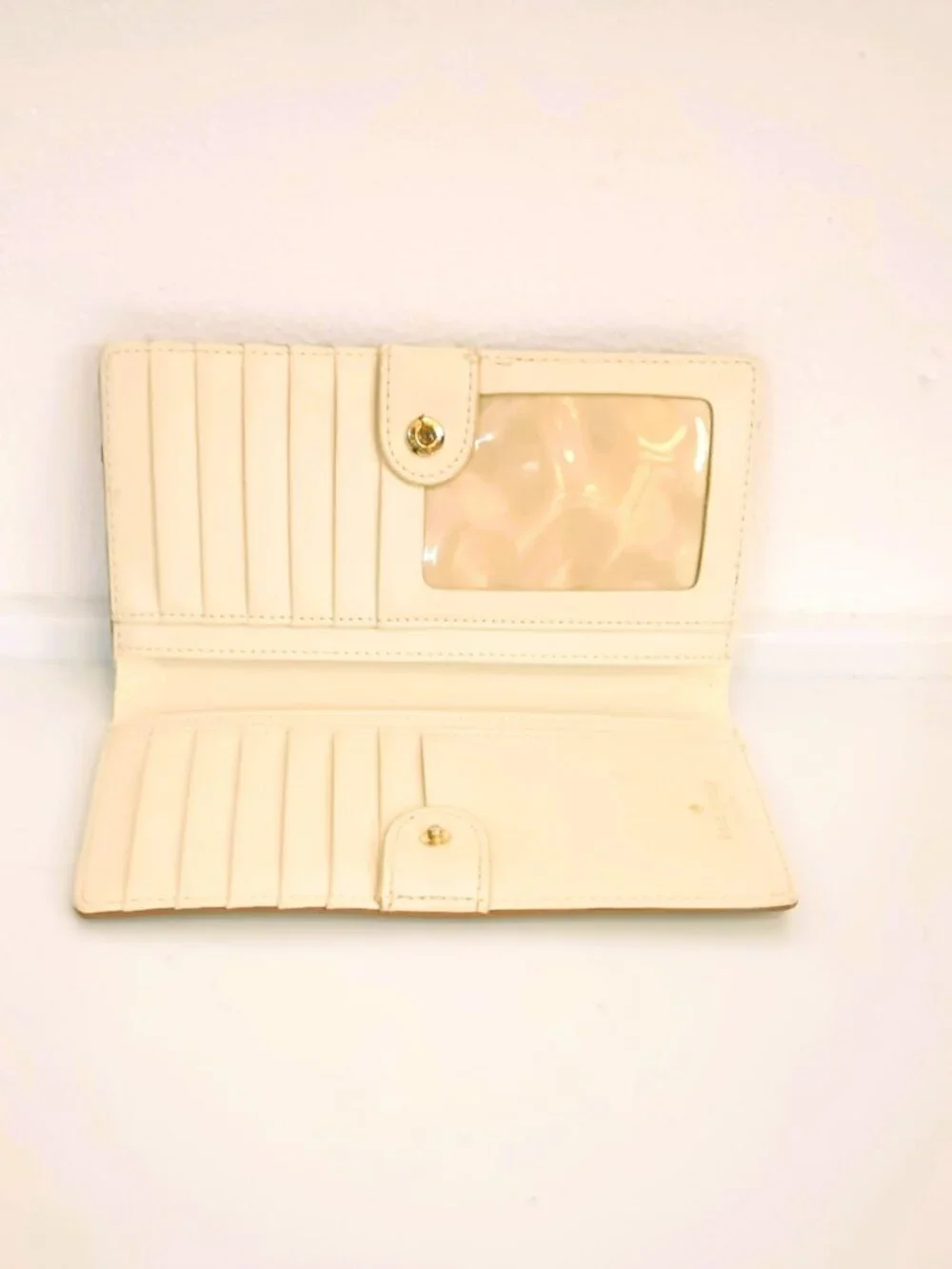 Kate Spade Glitter Bifold Wallet Gold Sparkle